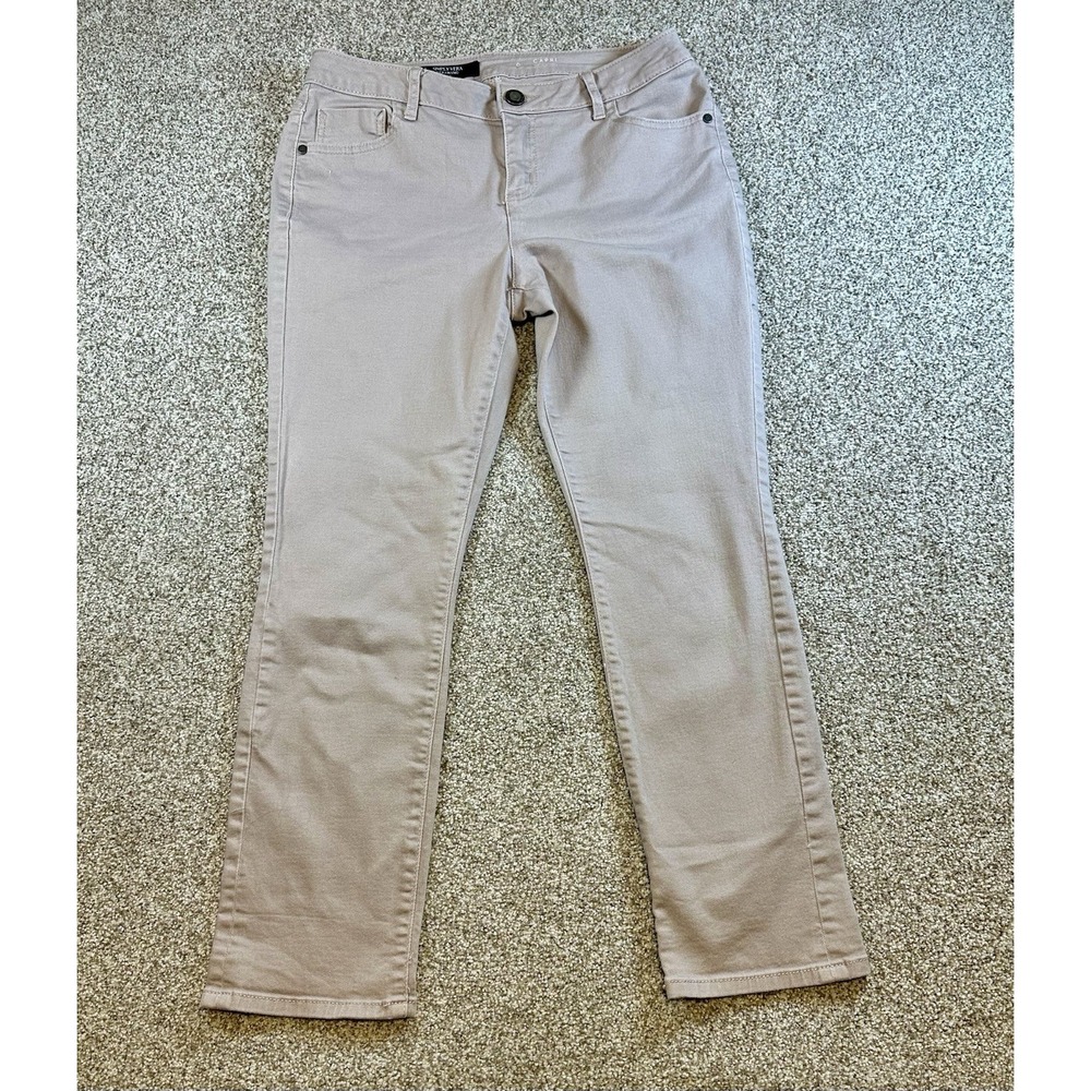 Blush‎ Slimming Mid Rise Pants Vera Wang Capri Size 6
